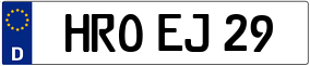 Trailer License Plate